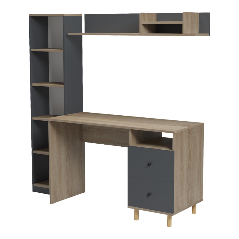 Office unit Kontor sonoma-anthacite 160x50x158.2cm
