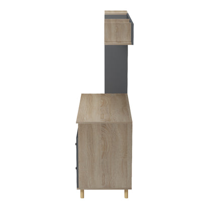 Office unit Kontor sonoma-anthacite 160x50x158.2cm