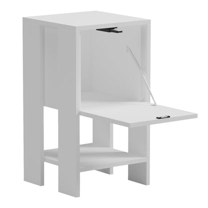 Bedside table Reppo white 30x30x55cm