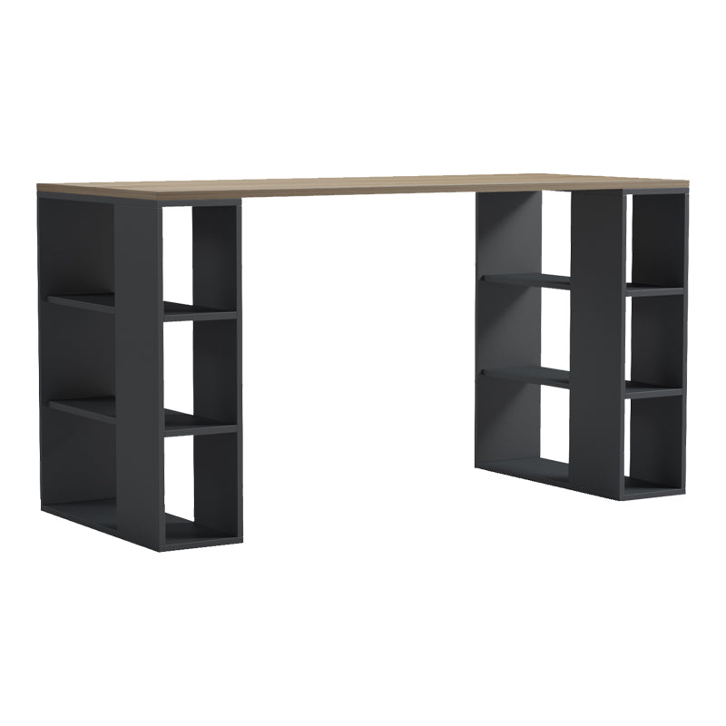 Office desk Praga anthracite-sonoma 140x60x75cm