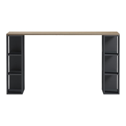 Office desk Praga anthracite-sonoma 140x60x75cm