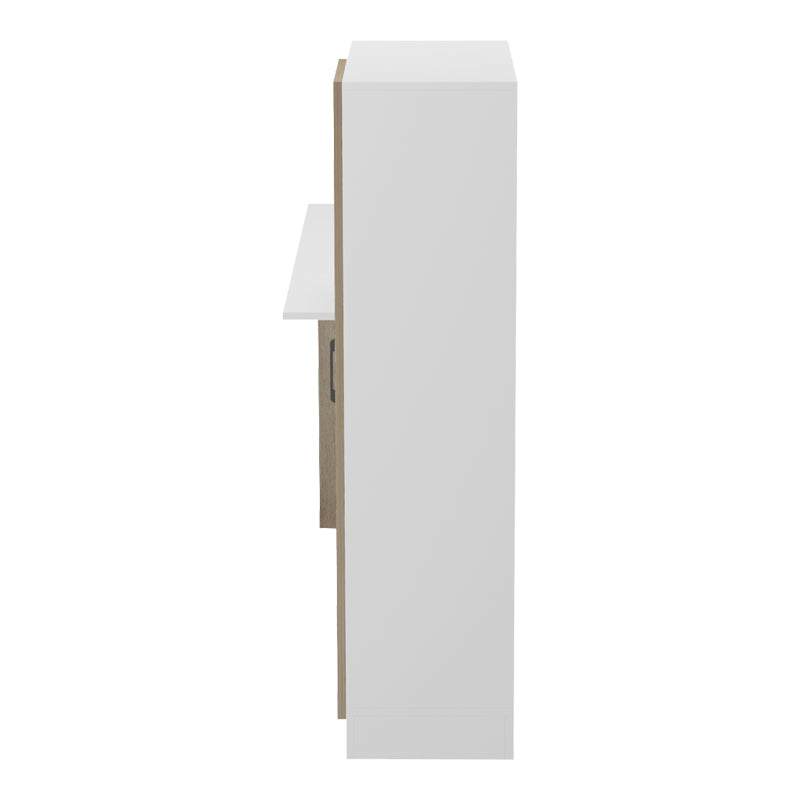 Office with bookcase and cabinet Ofisio sonoma-white 152.3x40x120cm
