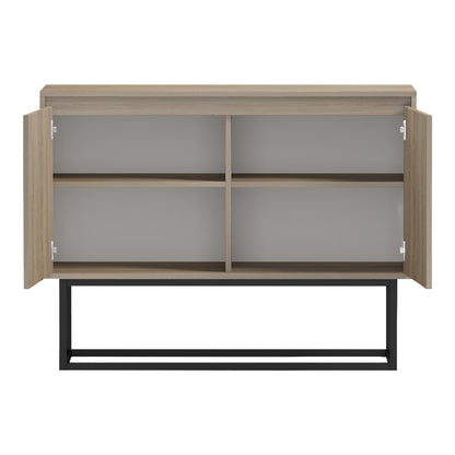 Buffet Dabia sonoma-black metal leg 100x40x74cm