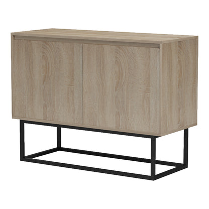 Buffet Dabia sonoma-black metal leg 100x40x74cm