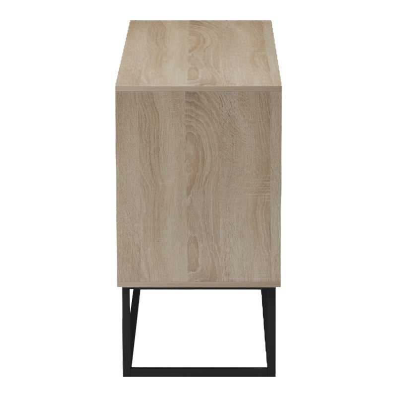 Buffet Dabia sonoma-black metal leg 100x40x74cm