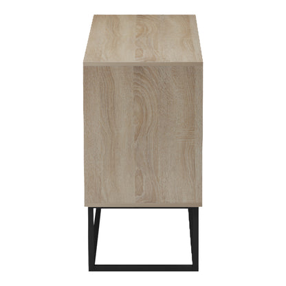 Buffet Dabia sonoma-black metal leg 100x40x74cm