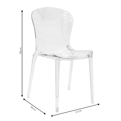 Chair Sawyer pakoworld PC color grey transparent