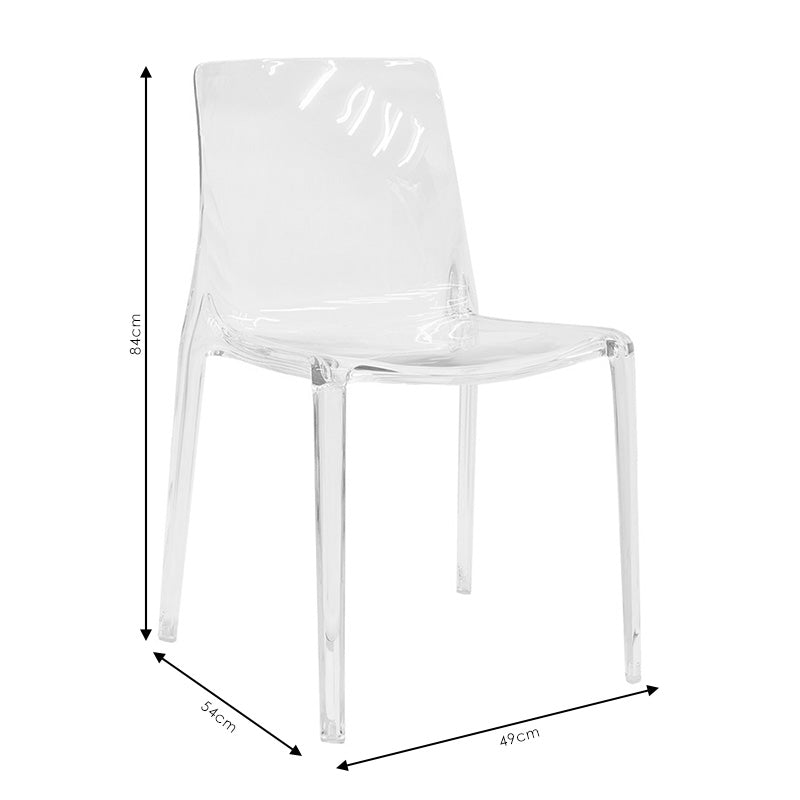 Chair Mirage pakoworld PC color transparent