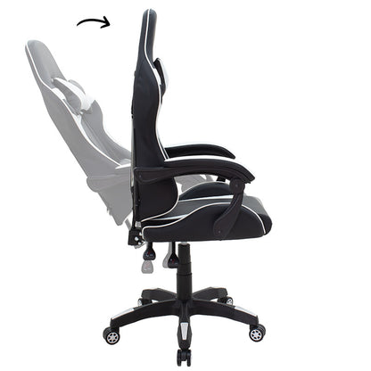 Office Gaming chair Leoni pakoworld PU black-white