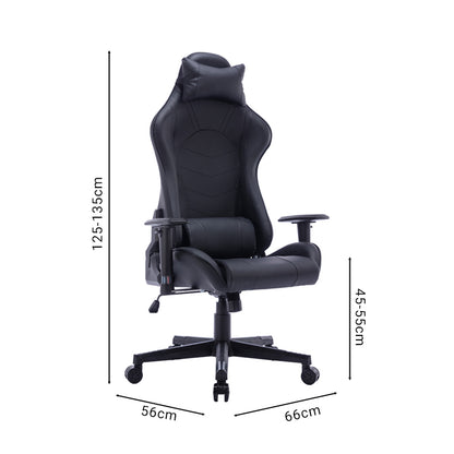 Office Gaming chair Mazol pakoworld pu black 66x56x135cm