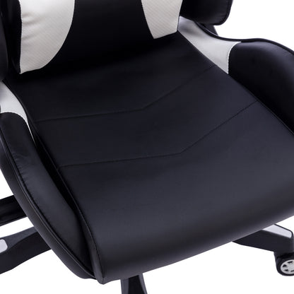 Office Gaming chair Hartley pakoworld pu black-white 67x57x139cm