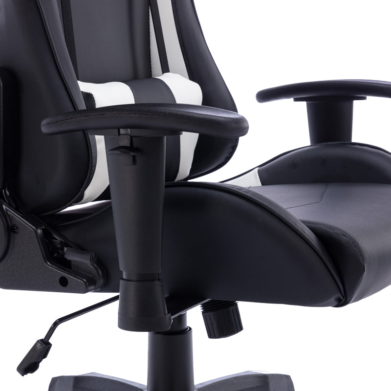 Office Gaming chair Hartley pakoworld pu black-white 67x57x139cm