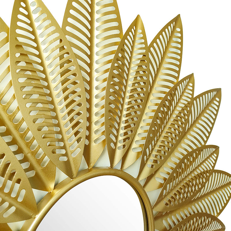 Mirror Leaf pakoworld golden 94x6x94cm