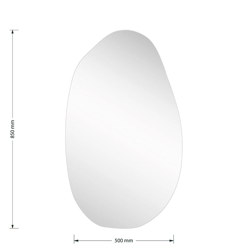 Frameless 2 mirror pakoworld  50x1.2x85cm
