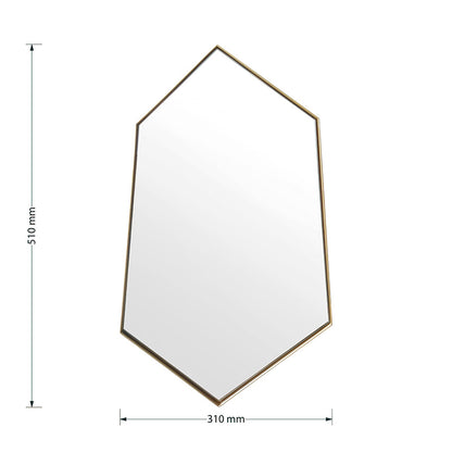 Mirror Polygon pakoworld 31x2x51cm