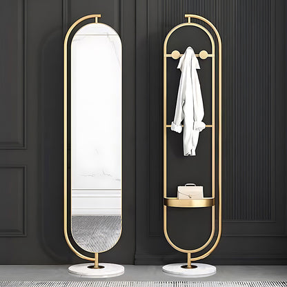 Mirror Stand pakoworld gold 42x42x175cm