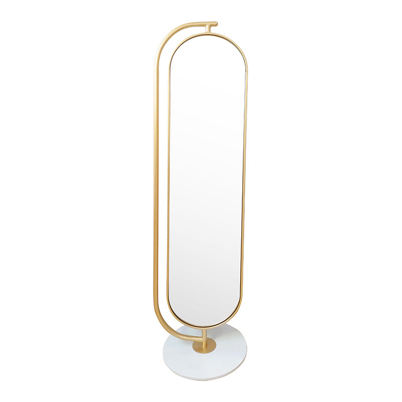 Mirror Stand pakoworld gold 42x42x175cm