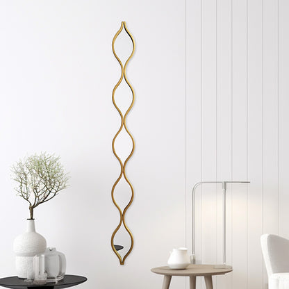 Mirror Deco 1 pakoworld golden 12.7x2.5x129.5cm