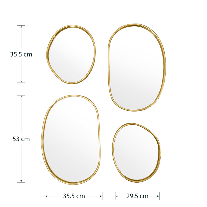 Mirror Klelia pakoworld 4pieces 60x2x96.5cm