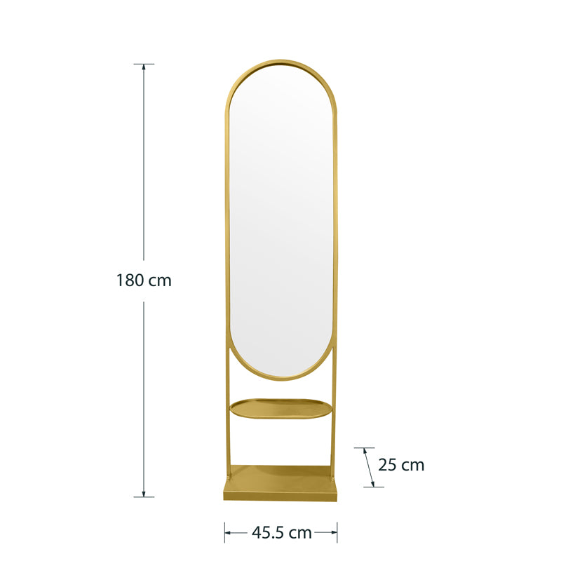 Mirror Anelsa pakoworld gold 45.5x25x180cm