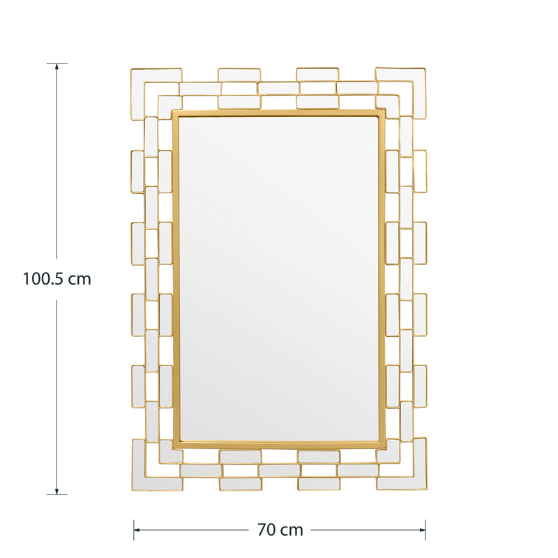 Mirror Monka pakoworld golden 72x3x102cm