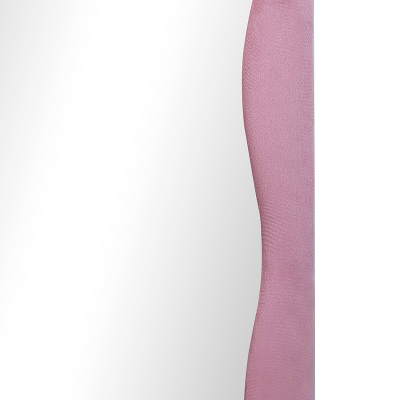 Lezour velvet floor mirror in rotten apple shade 50x5x170cm
