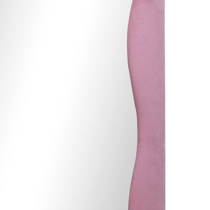 Lezour velvet floor mirror in rotten apple shade 50x5x170cm