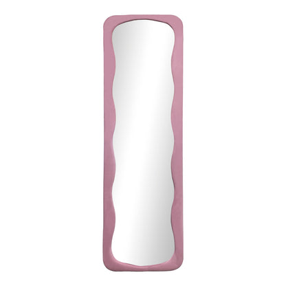 Lezour velvet floor mirror in rotten apple shade 50x5x170cm