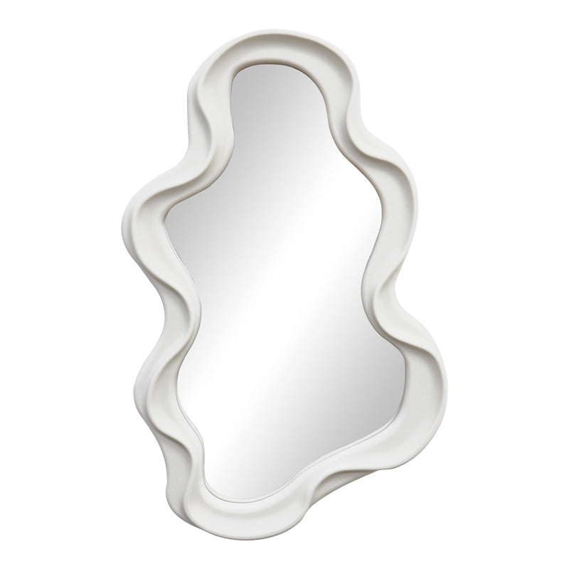 Liquid pp mirror in white shade 26x2.7x39cm