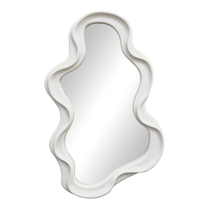Liquid pp mirror in white shade 26x2.7x39cm