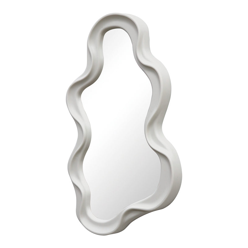 Liquid pp mirror in white shade 26x2.7x39cm