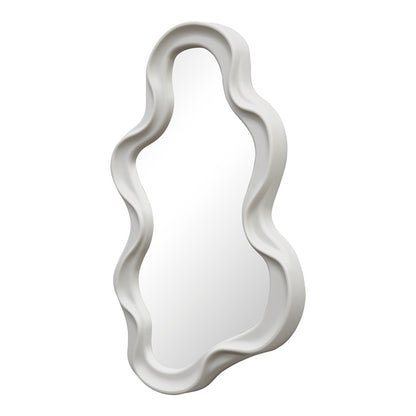 Liquid pp mirror in white shade 26x2.7x39cm