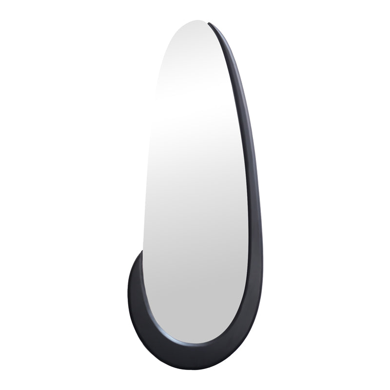 Oval mirror Marly black MDF 50.5x4x127cm