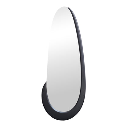 Oval mirror Marly black MDF 50.5x4x127cm
