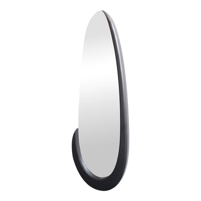 Oval mirror Marly black MDF 50.5x4x127cm