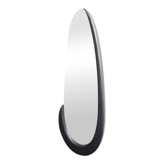 Oval mirror Marly black MDF 50.5x4x127cm