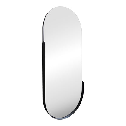 mirror Asteria black MDF with black metal 45x5.0x105cm