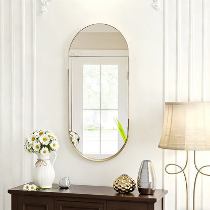 mirror Asteria gold MDF with gold metal 45x5x105cm
