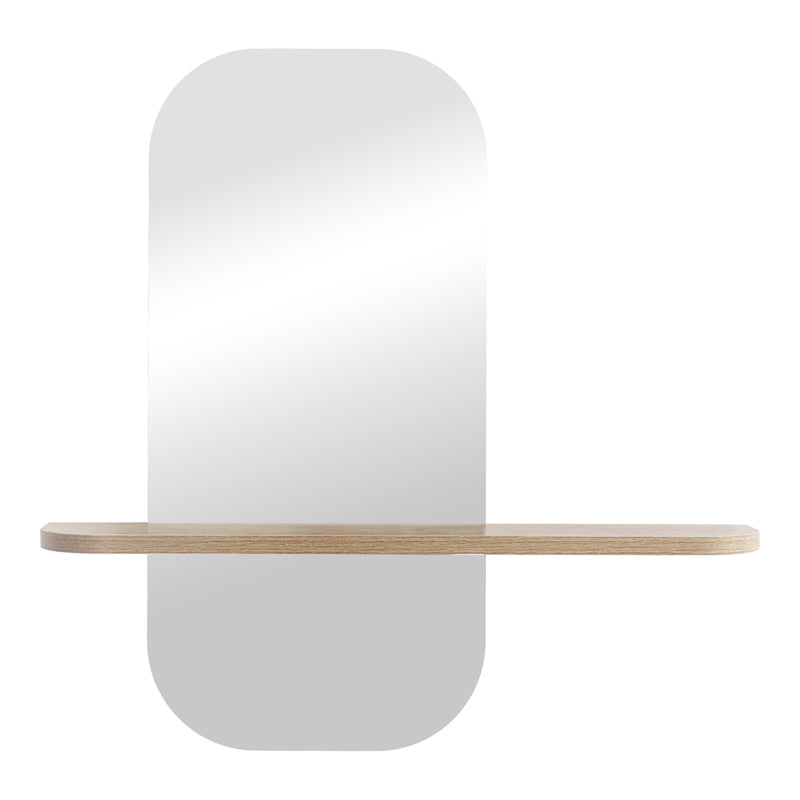 mirror Lunaria MDF in natural finish 60x11.5x60cm