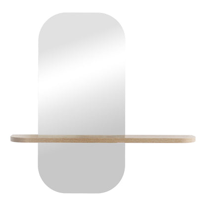 mirror Lunaria MDF in natural finish 60x11.5x60cm