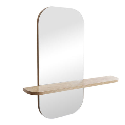 mirror Lunaria MDF in natural finish 60x11.5x60cm