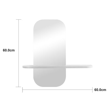 mirror Lunaria white MDF 60x11.5x60cm