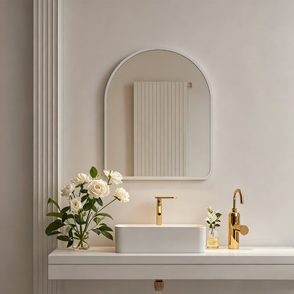 mirror Selene white MDF 46.0x1.2x60.0cm