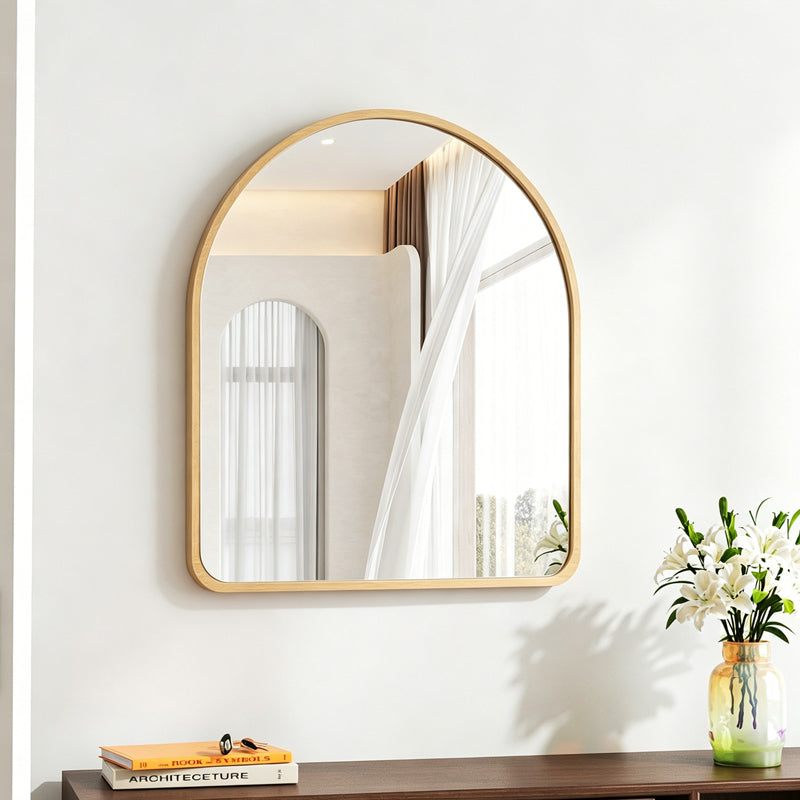 mirror Selene MDF in natural finish 46x1.2x60cm