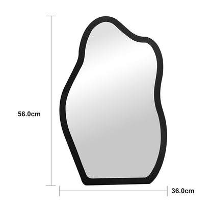 mirror Evanthia black MDF 36x1.2x56cm