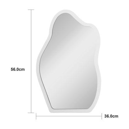 mirror Evanthia white MDF 36x1.2x56cm