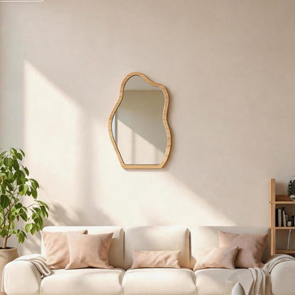 mirror Evanthia MDF nature finish 36x1.2x56cm