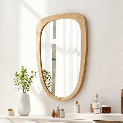 mirror Phaedra MDF nature finish 74x2.5x120 cm
