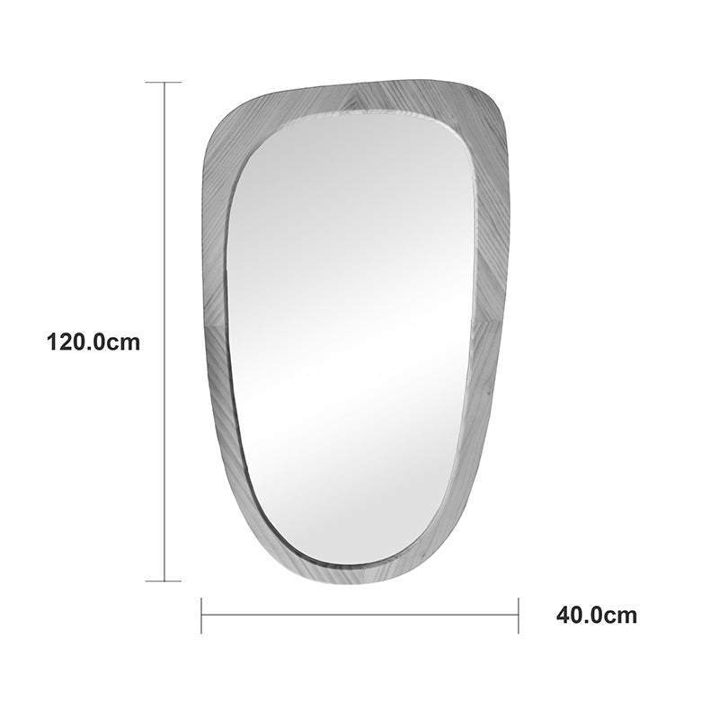 mirror Phaedra MDF nature finish 74x2.5x120 cm