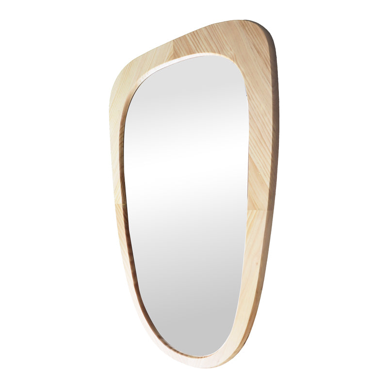 mirror Phaedra MDF nature finish 74x2.5x120 cm